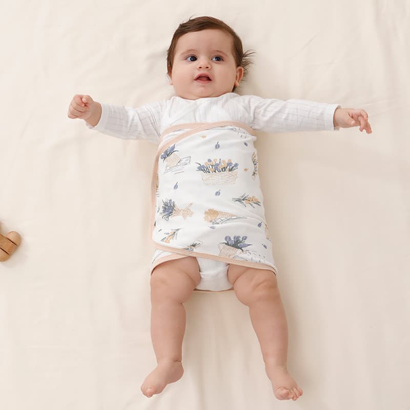 Bebê Swaddle Cobertor 0-6 Meses Proteger Barriga Dormir Envoltório Para Recém-Nascido Estilo Fino