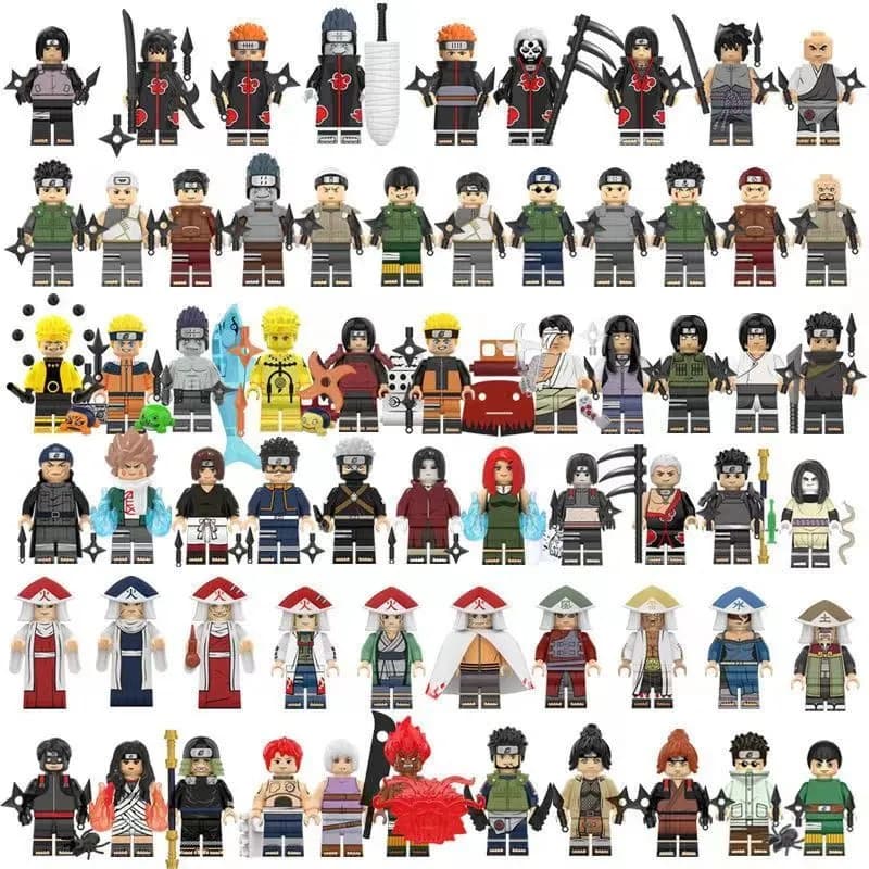 Naruto Action Figure Hidan Uchiha Madara Kaguya Senju Tobirama Gaara Bloco De Construção Coleção Brinquedos Para Criança