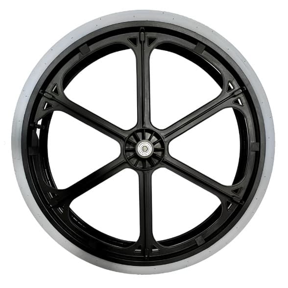 Roda Para Cadeira De Rodas Aro 24 Com 6 Raios Pneu Inflável