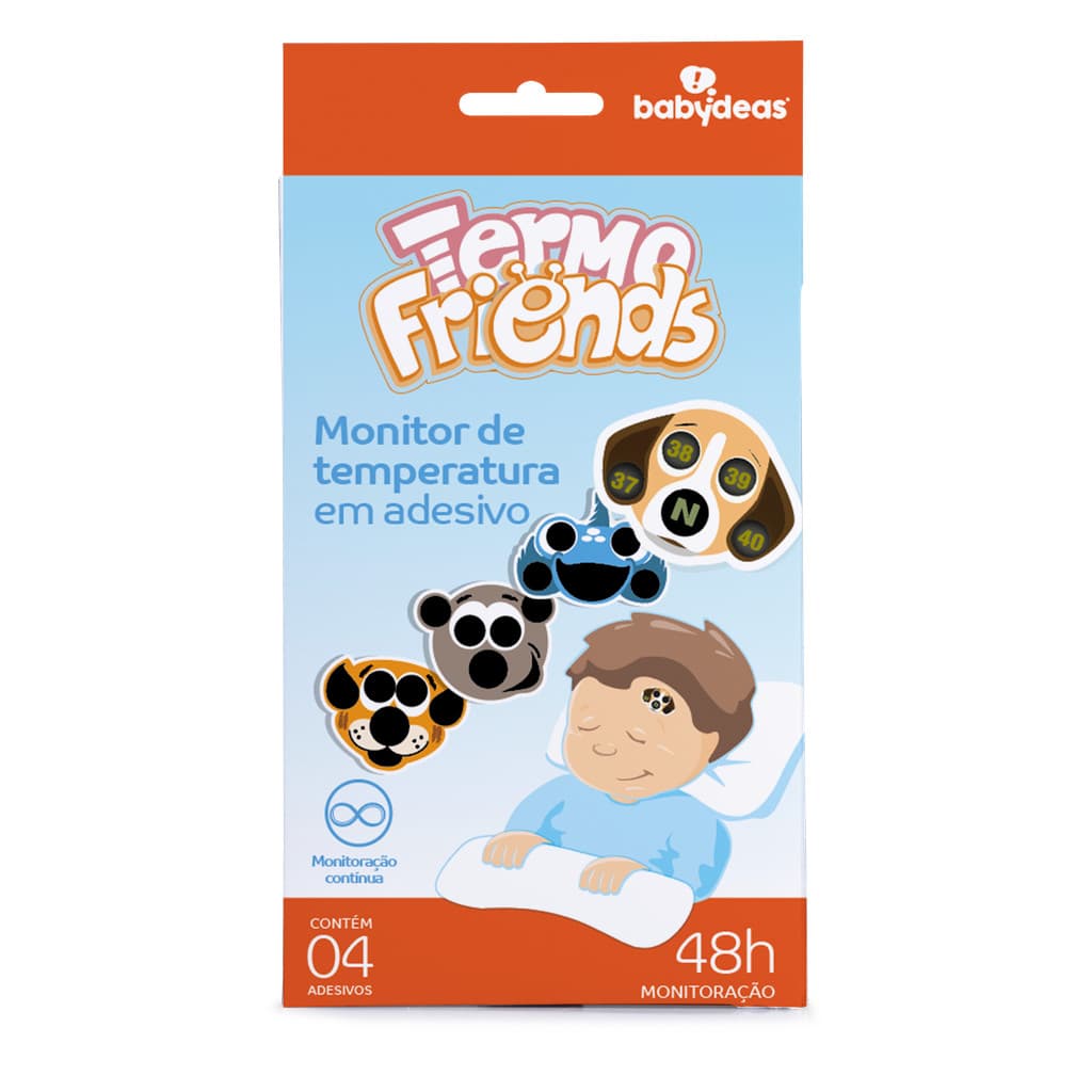 Termo Friends Original Adesivo Termômetro 4 Unidades