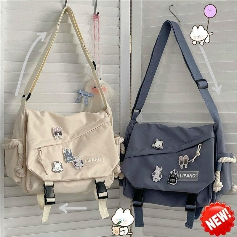 Bolsa De Ombro De Nylon De Grande Capacidade/Coreano/Harajuku/Retro/Coréia IMSF