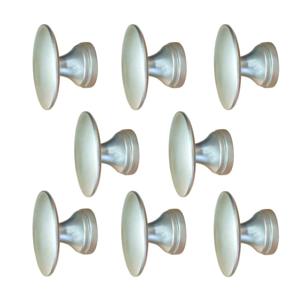 Kit 8 Puxadores Para Móveis Porta Gaveta Armário Ponto Redondo