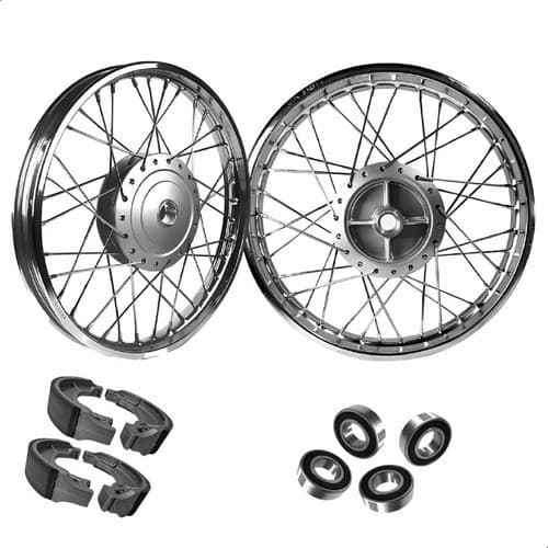 Par Aro Moto Honda Cg Titan/fan 150 Tambor Lona/rolamento