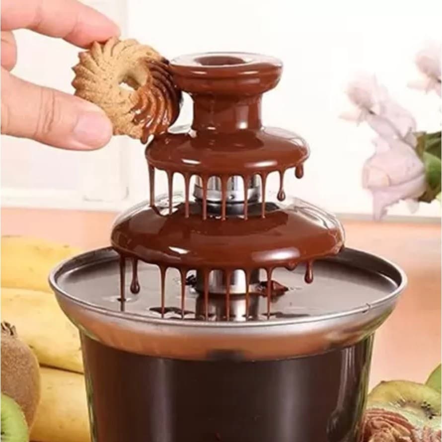 Mini Maquina de Cascata De Chocolate Fondue Eletrica SOMENTE 220V!!!!!!!!!!!!!!