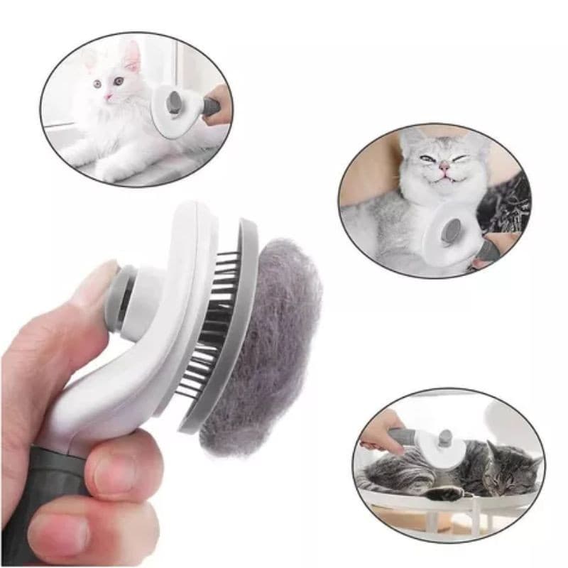 Escova Removedora Tira Pelos Dos Pets Cachorro E Gatos  Rasqueadeira