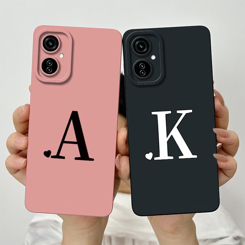 Para Tecno Camon 19 Neo Bonito Letras Iniciais Lente Protetora Caso À Prova De Choque Camon19 Silicone Macio Telefone Em