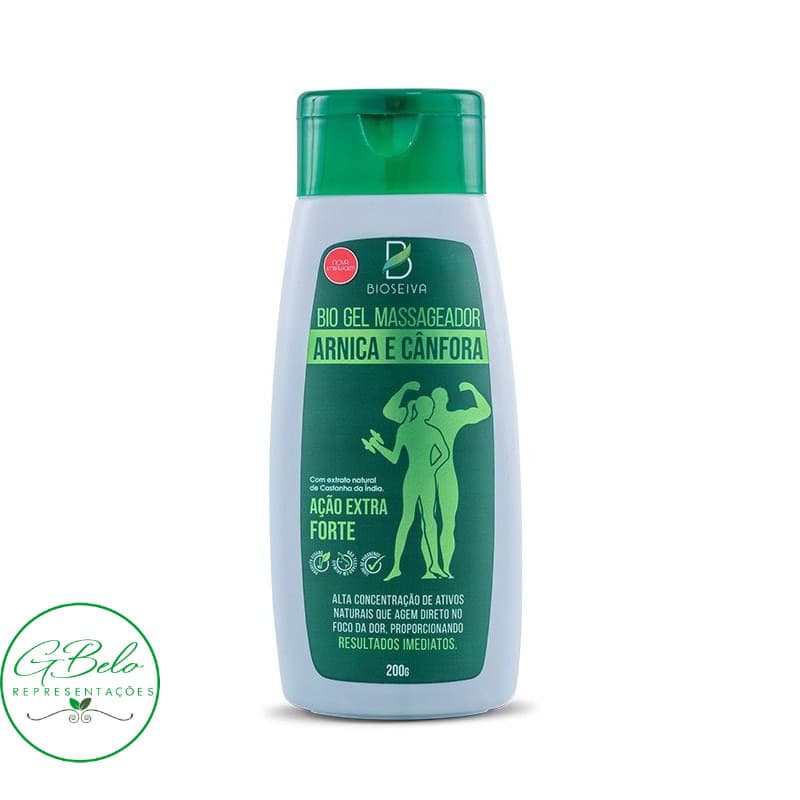 Gel Massageador arnica e cânfora Bio Seiva 200g
