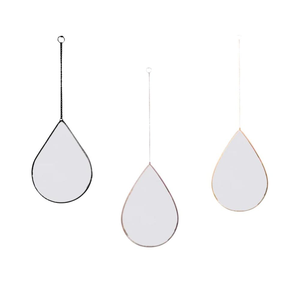 Espelho Decorativo Suspenso Gota Versátil Charmoso Elegante