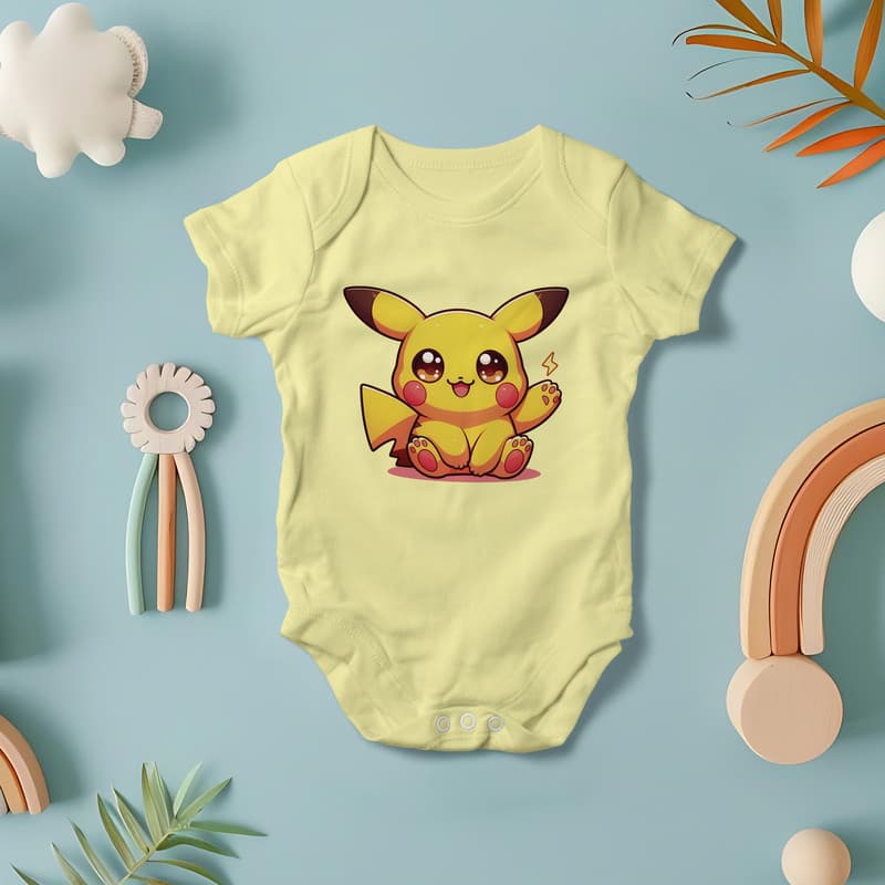 Body para Bebê com Estampa Anime Pokemon