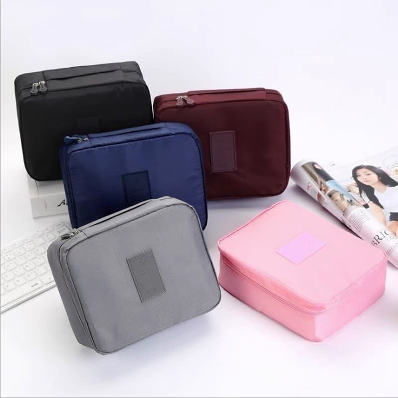 Necessaire Organizador Viagem Bolsa Para Maquiagem Impermeável Multifuncional