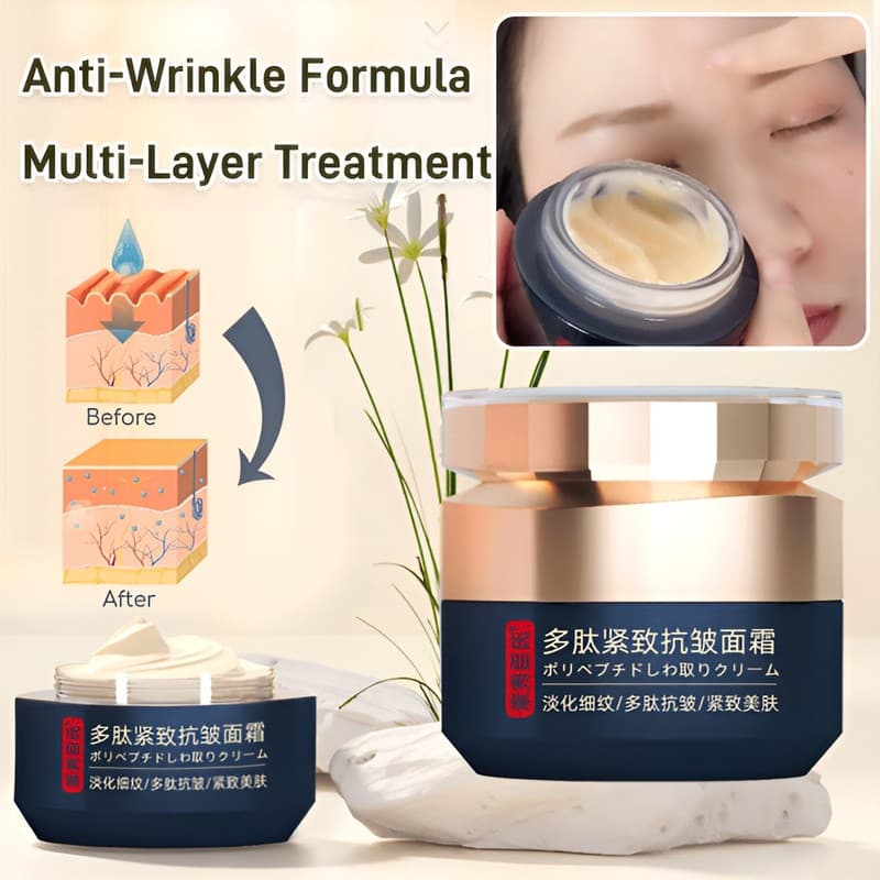 Creme Antirrugas Hidratante Peptídeo Colágeno Reparação Desbota Linhas Finas Firmador