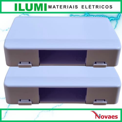 Kit 2 Quadro Distribuição Sobrepor 1 Disjuntorer 25A Ilumi