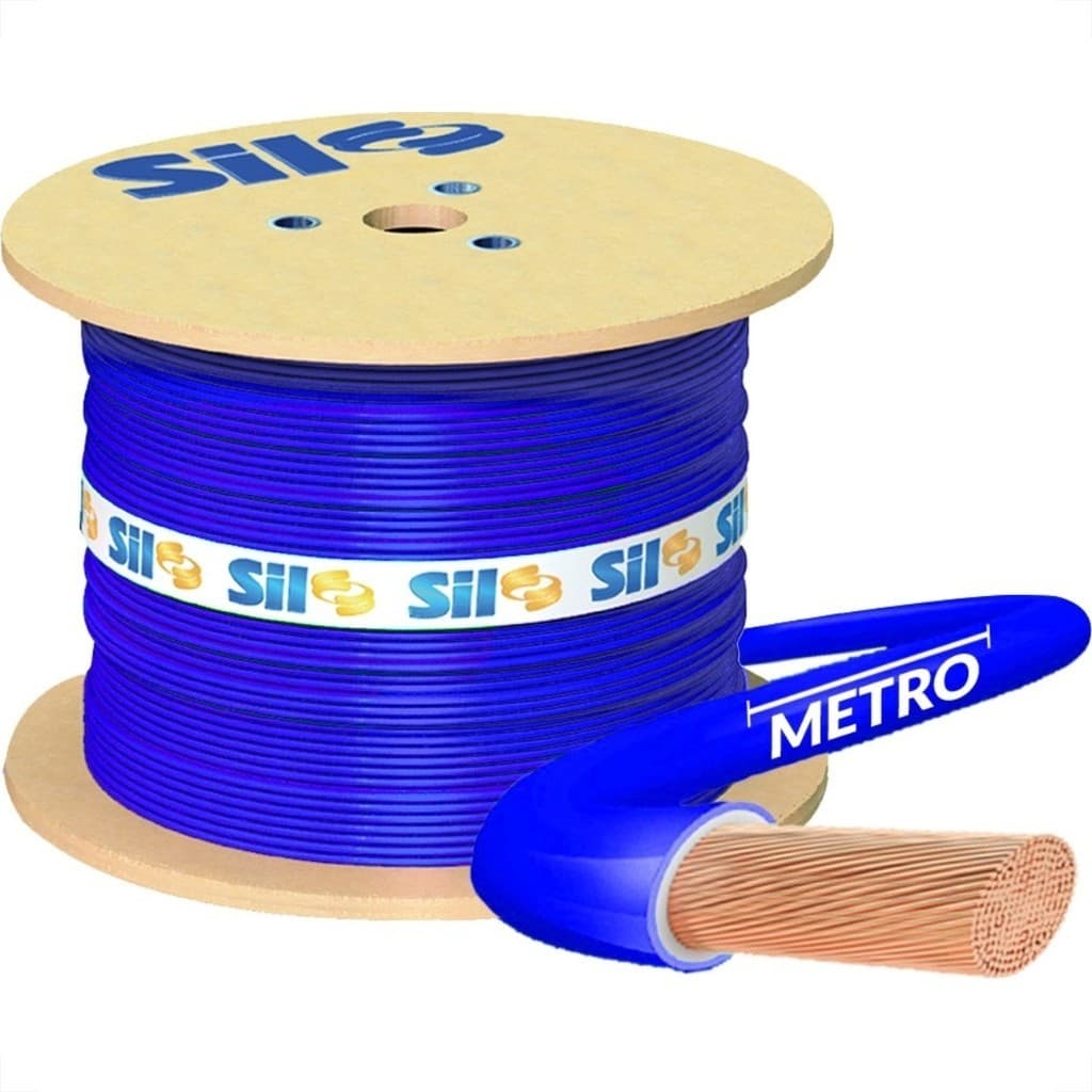 Cabo Elétrico Flexível 16mm Azul Preto 750V por Metro – SIL