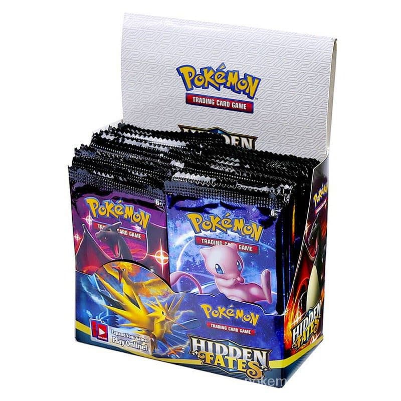 54 Peças Pokémon Oru Carta de Batalha GX Pacote Suplementar em Inglês para Crianças Carta de Jogo