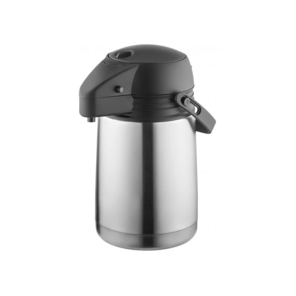 Garrafa Térmica Inox 1 Litro Quente Frio Café Chá Pressão Design Elegante Versátil