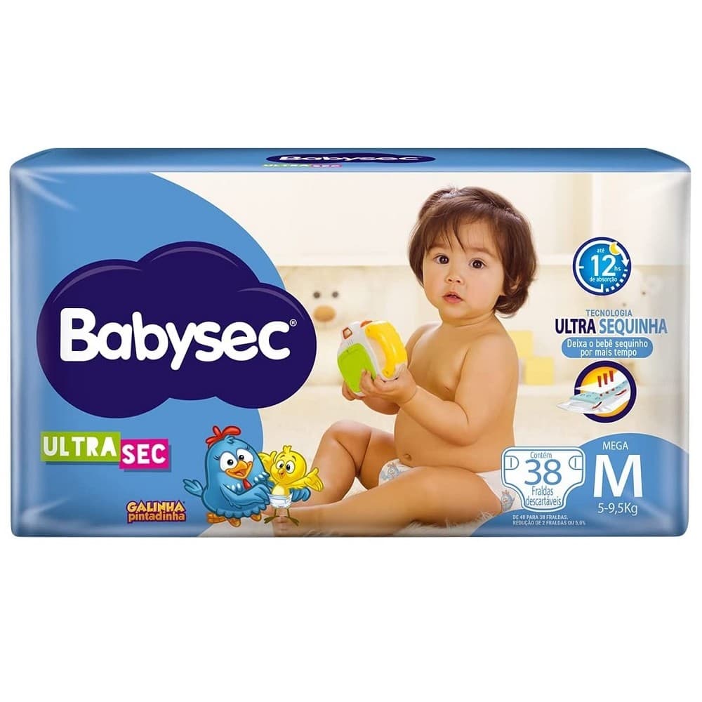 FRALDA BABYSEC ULTRA SEC M PACOTE ECONÔMICO