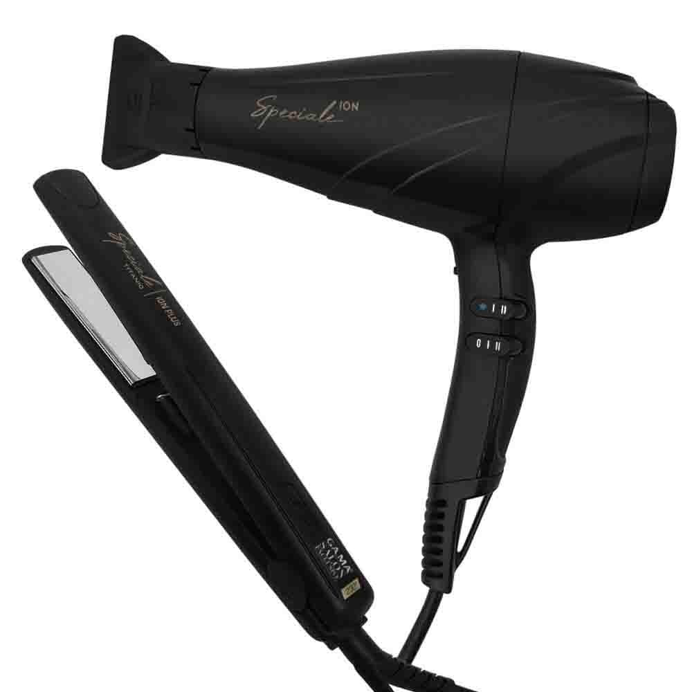 GA.MA ITALY Kit Secador De Cabelo E Prancha Speciale Ultra Íon