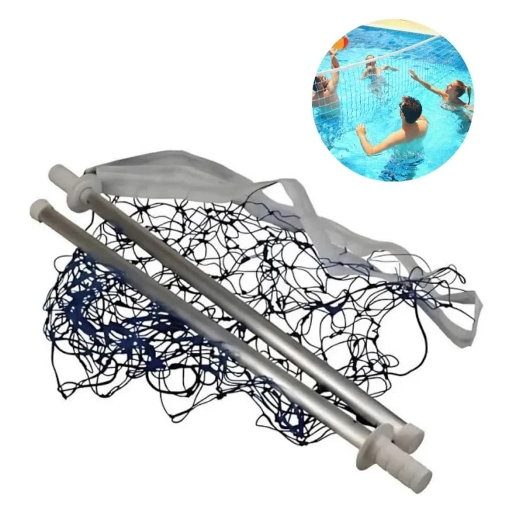 Kit Rede De Volêi Aquático Piscina Biribol 3 Metros Stylus