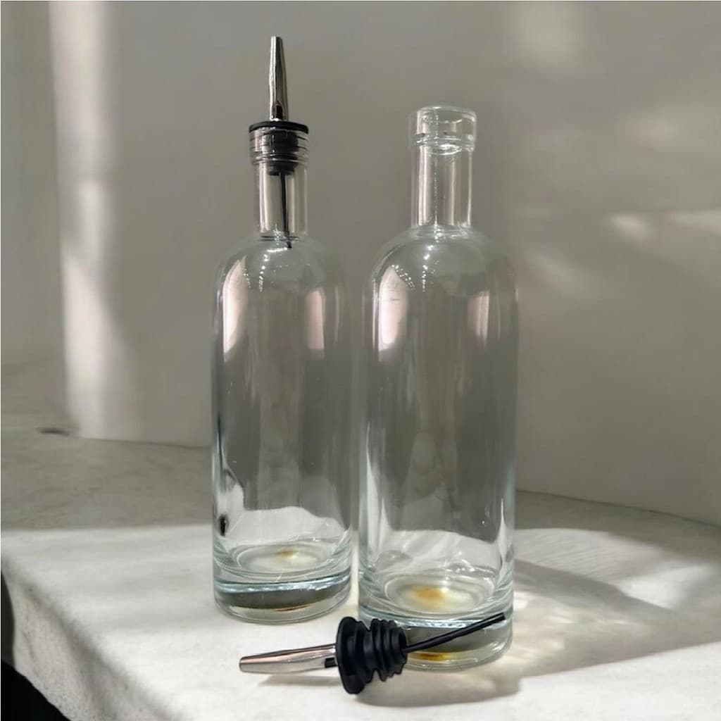 Kit 2 Dispenser de Vidro Para Azeite e Vinagre 500ml