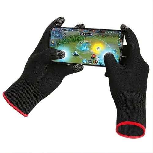 Luva Gamer Soft Touch Anti Suor Alta Sensibilidade Para Jogo free fire pugb COD anti suor p o Frio