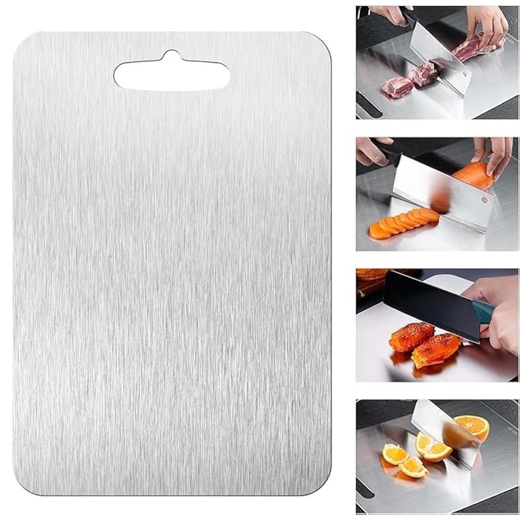 Tábua de corte de titânio para cortar carne, frutas e vegetais Tábua de corte de titânio