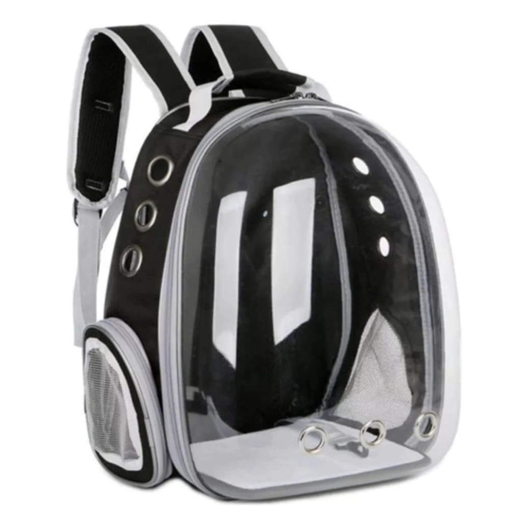 Mochila pet acrílico para cachorro gato cão visão panorâmica