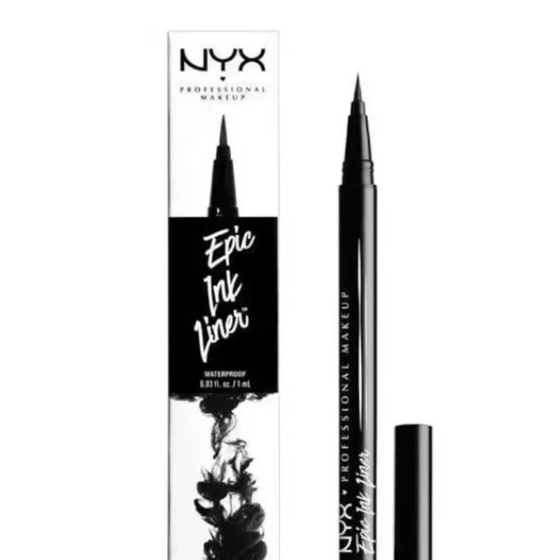 Delineador De Secagem Rápida À Prova D'água Preto Nyx