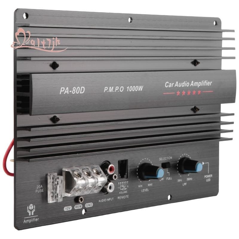 PA-80D 12V 1000W Áudio Para Carro Amplificador De Alta Potência Placa Amplificadora Subwoofer Poderoso Graves Player