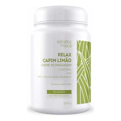 Creme De Massagem Profissional Relaxante Corporal Capim Limão