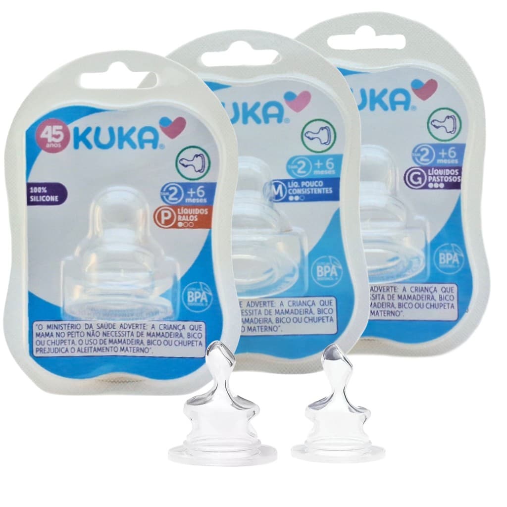 Bico de Mamadeira Kuka Confortável Tamanho 2