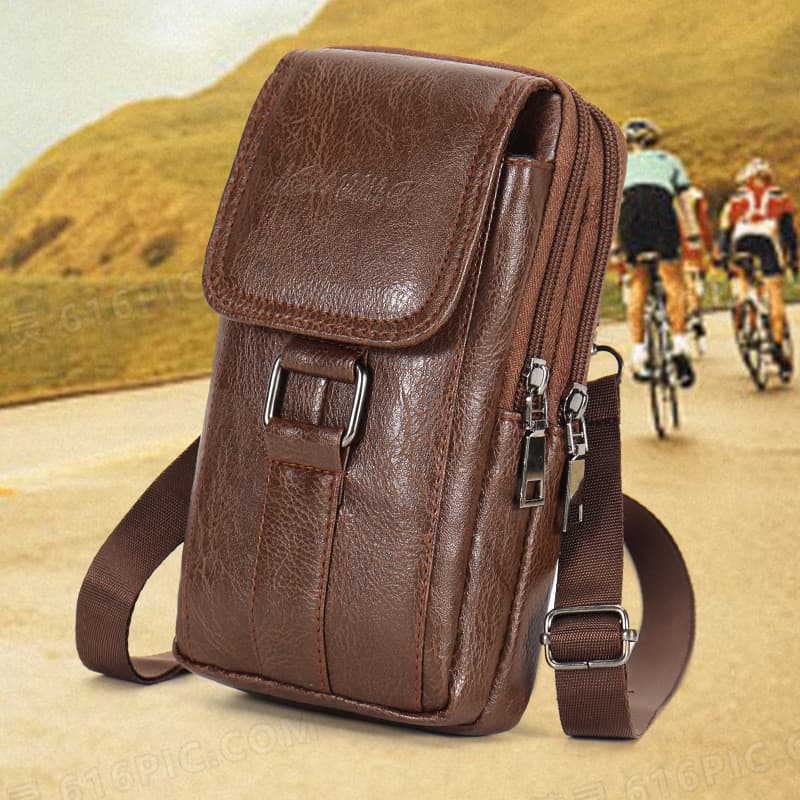 Mini Bolsa De Ombro masculina Multi-Funcional carteira pequena Porta Celular Crossbody