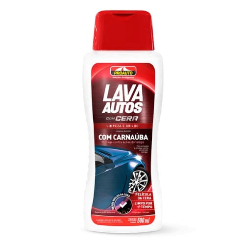 Lava Auto Com Cera E Brilho Proauto 500ml Shampoo Automotivo Proteção E Efeito Espelhado