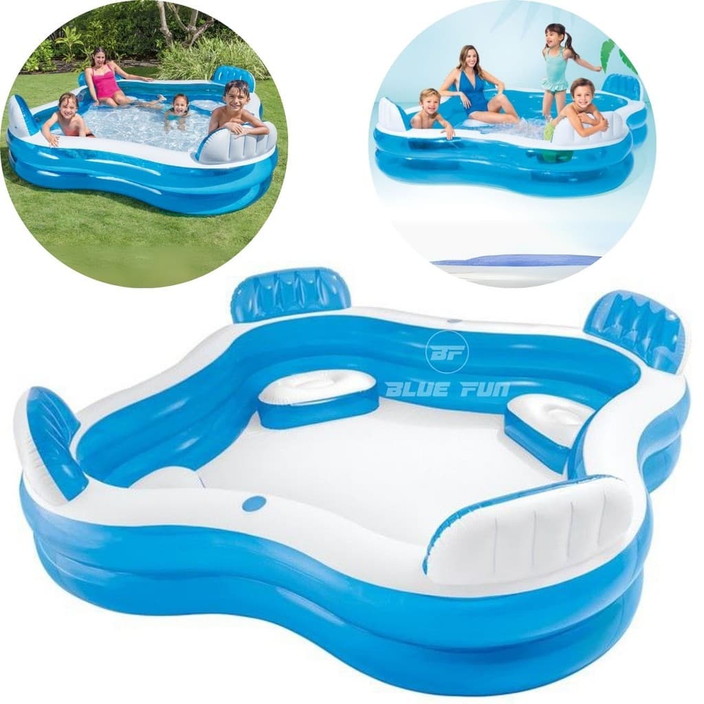 Piscina Inflável Intex Familiar com 4 Assentos 990 litros 56475