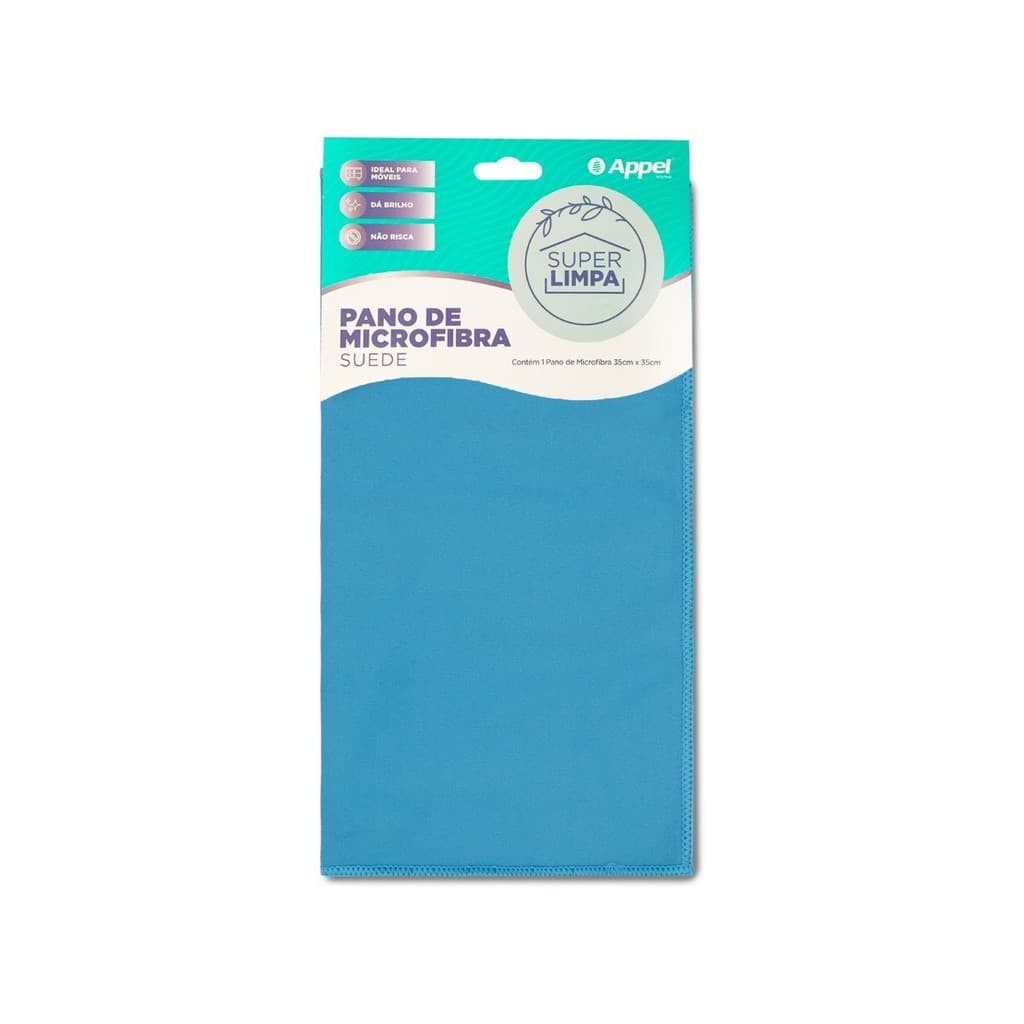 Pano de Microfibra Suede 35 x 35 cm Appel Home