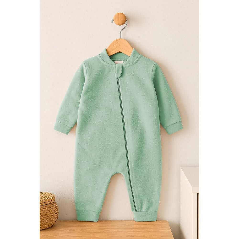 Macacão Verde Claro - Soft Liso - Bebê Menino