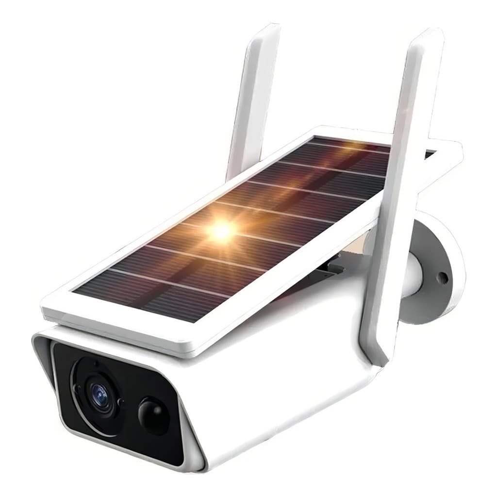 Câmera Ip Wifi Segurança Ip66 Energia Solar Full Hd Externa