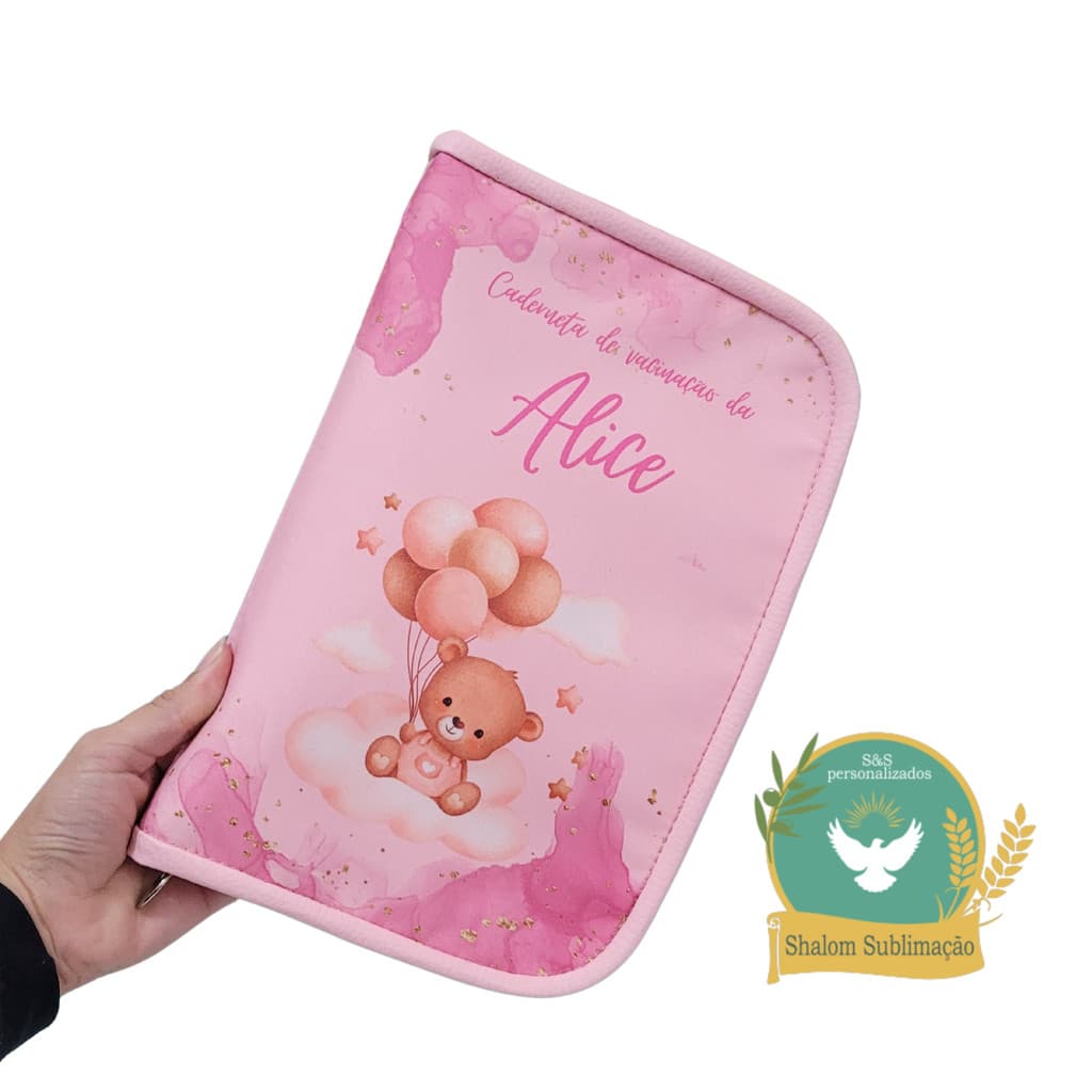 Capa para caderneta de vacinação personalizada no tema desejado