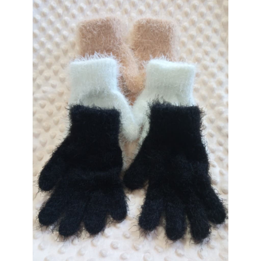 Luva Feminina Estilo Urso – Peludinha, Fofa, Tendência Inverno