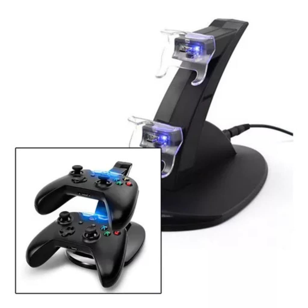Carregador Controle Videogame Duplo Vertical Compatível X BOX ONE 360