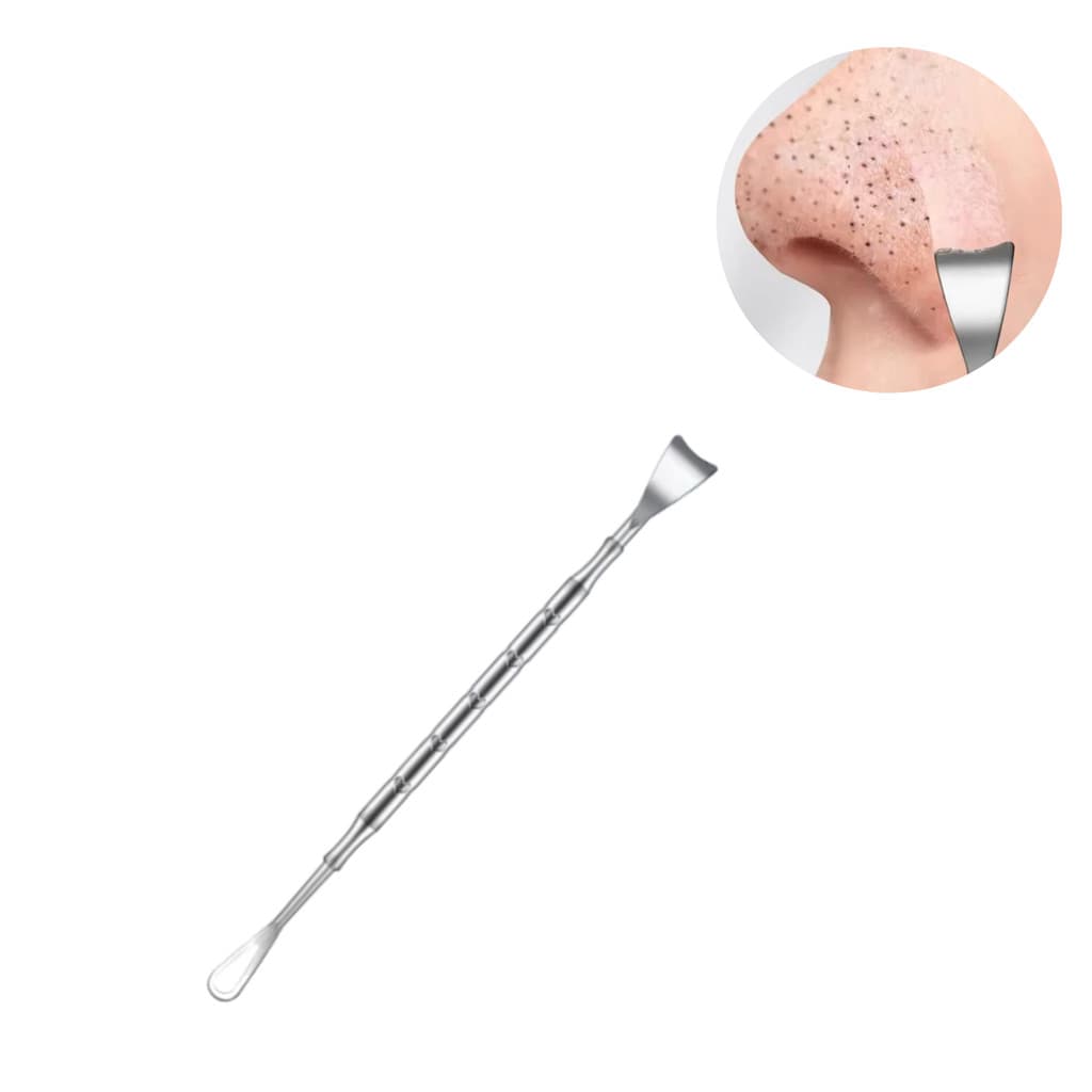 Espátula Extrator Removedor Tira Cravos Acne Limpeza Facial