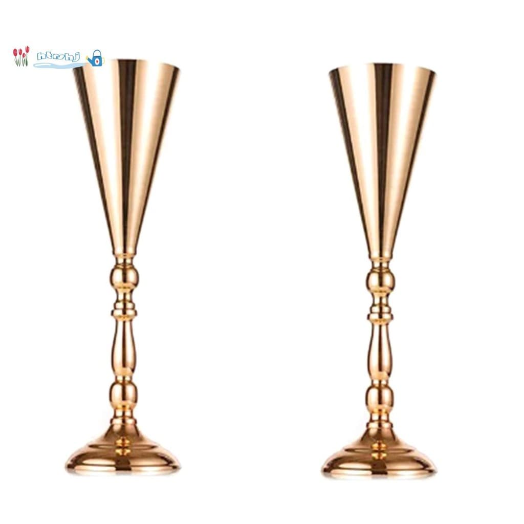 Vaso De Flores De Mesa , 2 Peças , Peça Central De Casamento , Decoração , Suporte Metal Dourado Para Parte De Aniversár