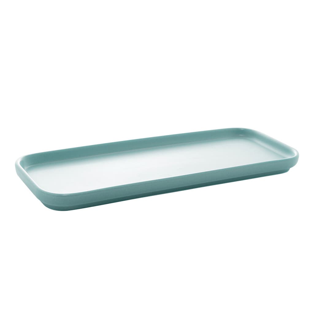 Cj.2 Travessas Porcelana Nordica Menta Matt 31x13x3cm