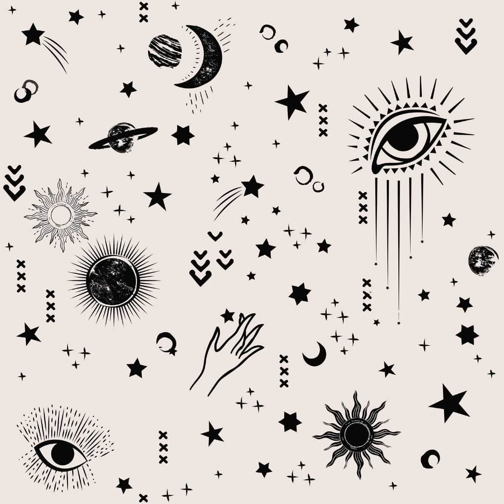 Papel de Parede Universo Planetas Fundo Bege 2,50m x 50cm Decorativo