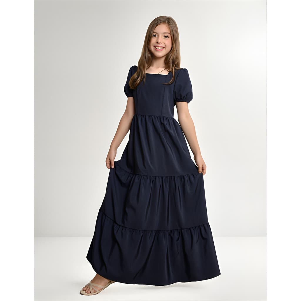 Vestido Longo Juvenil 3 Marias Evangélico Menina