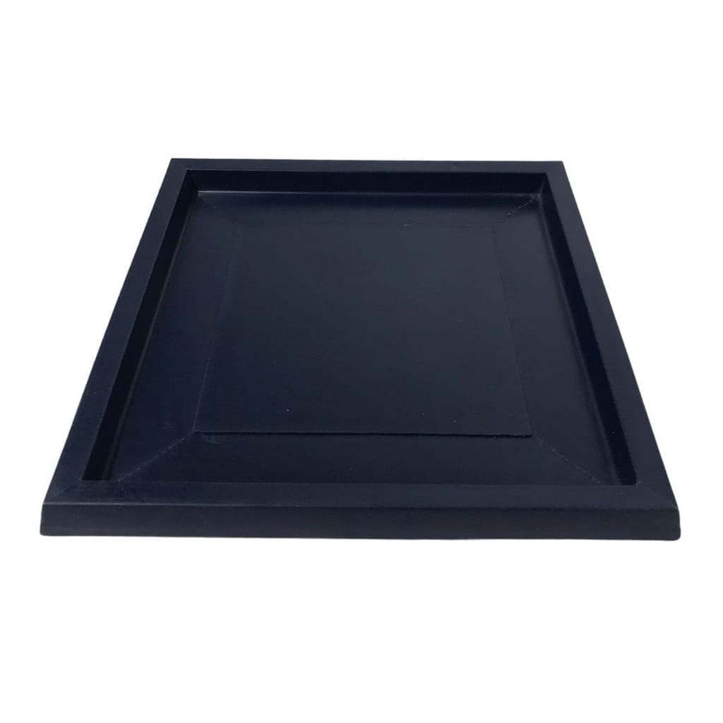 Prato Quadrado De Polietileno Para Vasos De Plantas 38cm