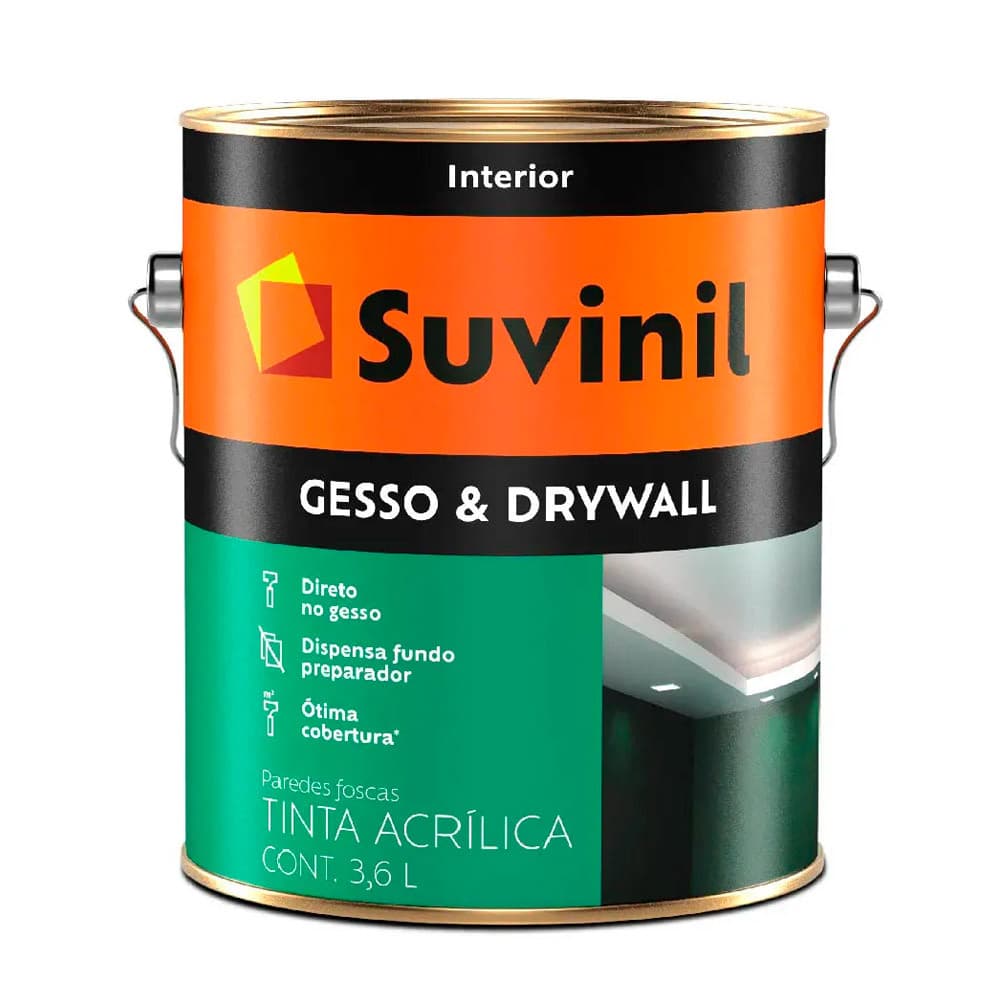 Tinta para Gesso e Drywall Suvinil Branco 3.6L