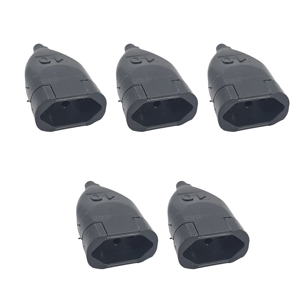 Kit 5x Plug Chato Fêmea TITA PRE 2P+T 10A 062530 InterNEED