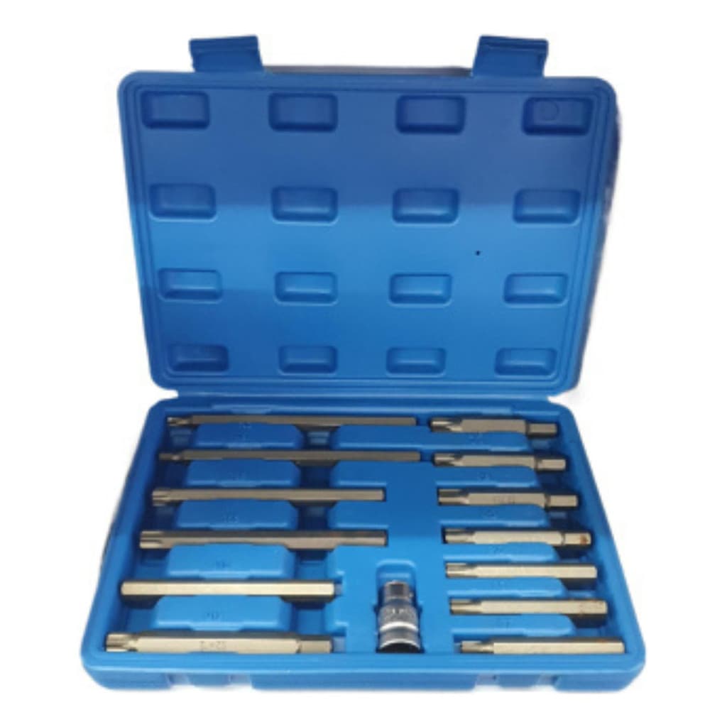 Kit Chave Parafuso Cabeçote Torx Allen Ribe Bits 14 Pçs
