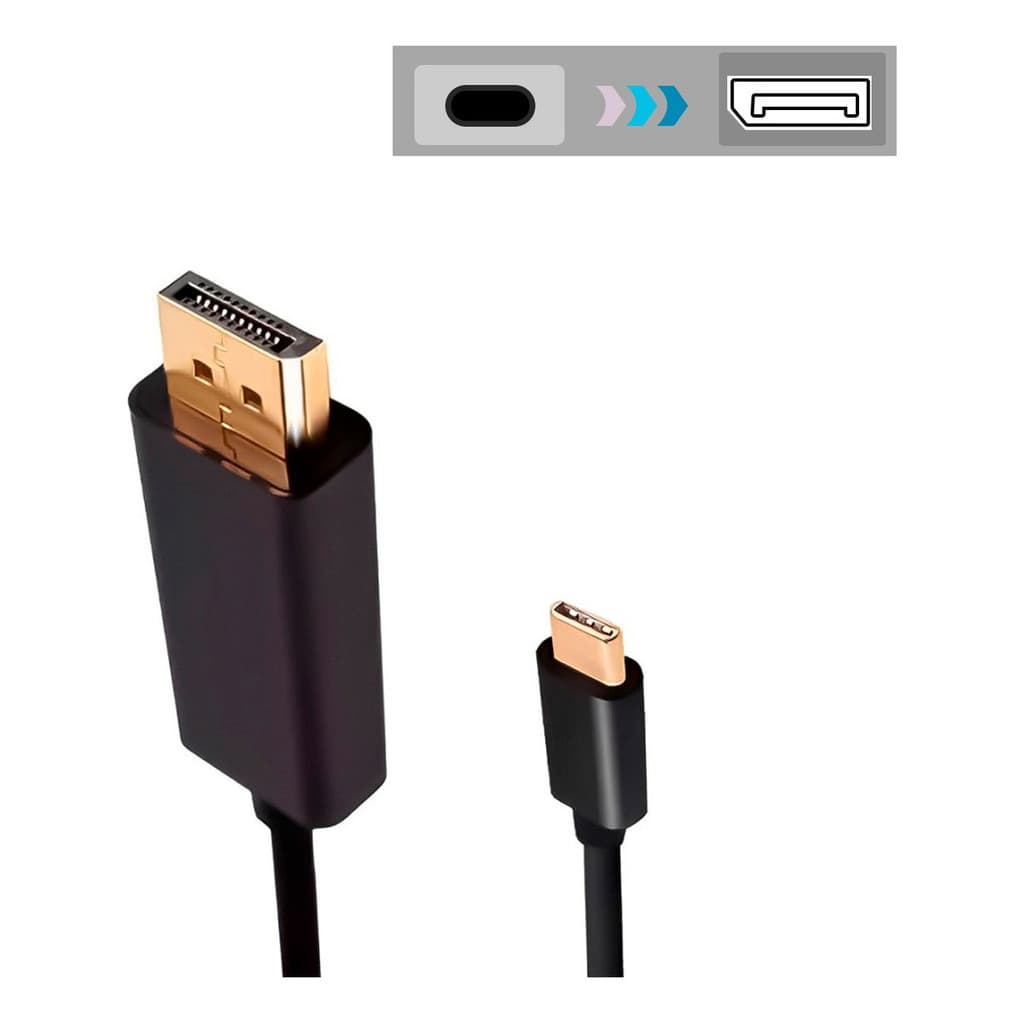 Cabo Adaptador Usb-c Para Displayport Type C 4k-2k 60hz
