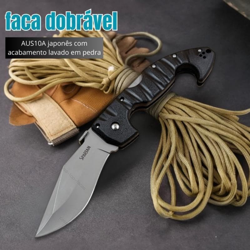 Canivete Gold Steel Spartan 26cm - Ideal para Pesca e utilidades Domésticas